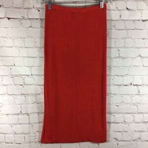 H&M Basic Red Elastic Waist Skirt